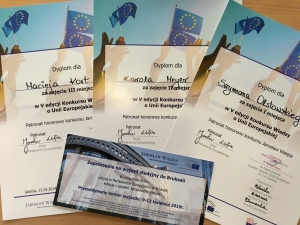 Konkursu Wiedzy Ekonomicznej i V edycja Konkursu Wiedzy o Unii Europejskiej.